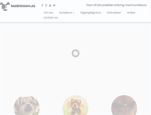 Tablet Screenshot of hundetrenere.no